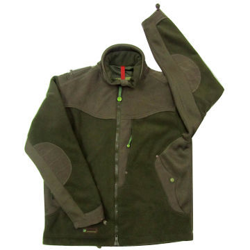 Hunting Jacket with Polar Fleece Material, Comfortable, Warmer, Country Designs are Available