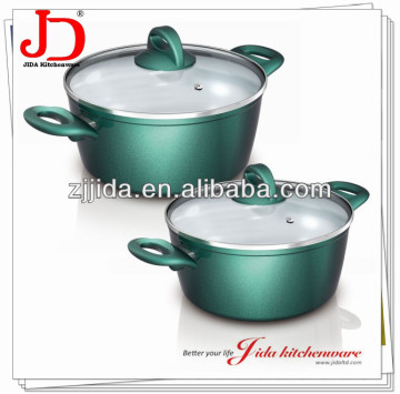 FORGED ALUMINUM SAUCE POT WITH CERAMIC COATING AND INDUCTION BOTTOM