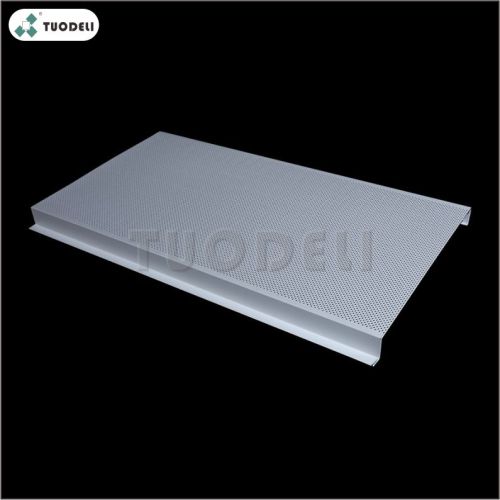 Système de plafond linéaire fermé en forme de H en aluminium