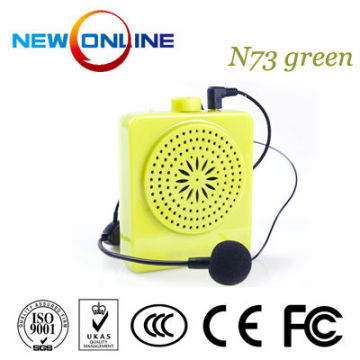 amplifier microphone speaker, microphone,audio amplifier, megaphone N73 Green
