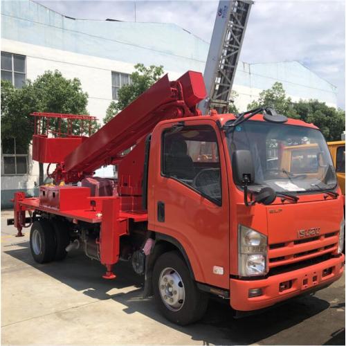 4x2 23m hingga 28m 700P Bucket Boom Truck