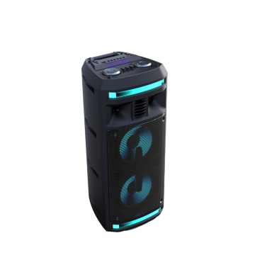BT USB High Quality Dual 6.5 Inch Wireless Portable Party Speaker with Handle for Karaoke