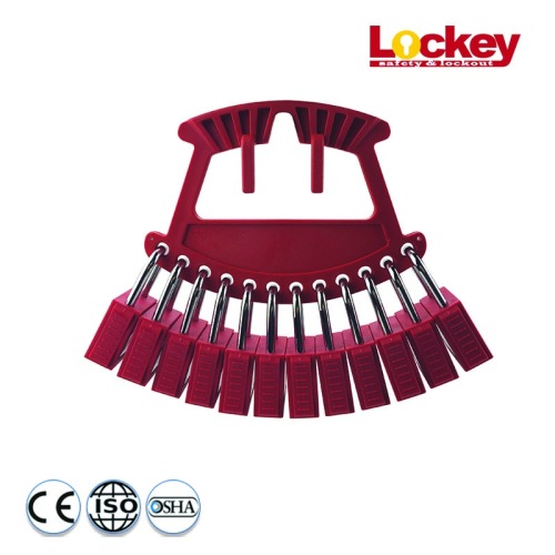 12-Lock Plastic Padlock Station