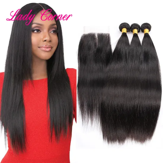 Fatcory price different donor hair super double drawn, bone straight raw indian hair bundles and closure