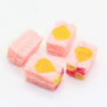 Fancy 13*20mm Leuke Cookies Koekjes Roze Grote Plaksteen Hars Voor DIY Craft Toy Kids Decor Spacer koelkast Ornament