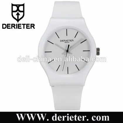 OEM Custom Quartz Watch in Stock Plastic Silicone