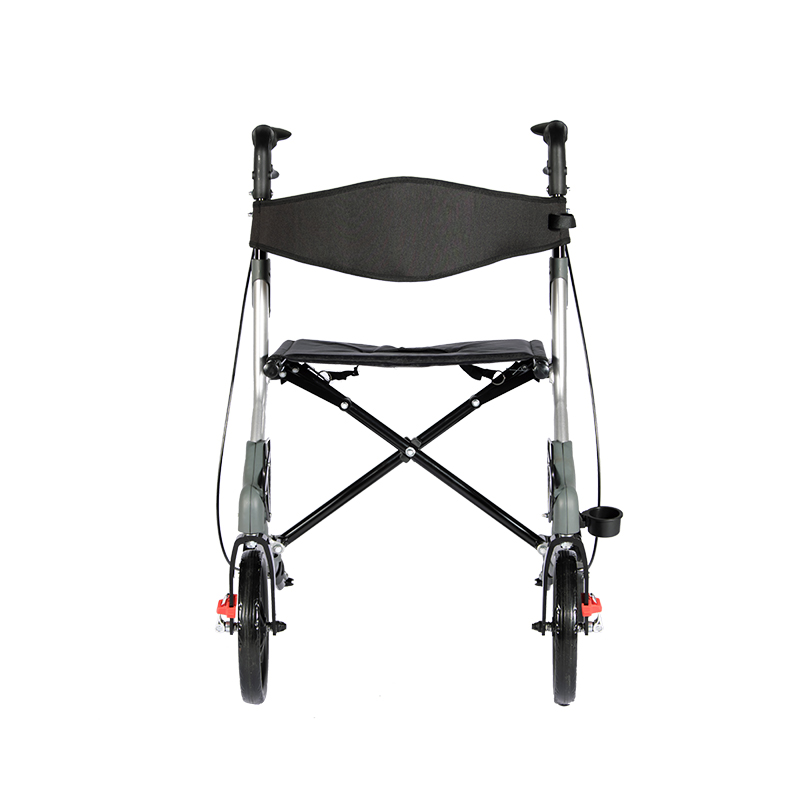 4 wheels Euro-style folding aluminum rollator for elderly people TRA21