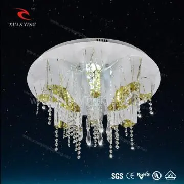 Modern Aesthetic Crystal Led Ceiling lights with stainless