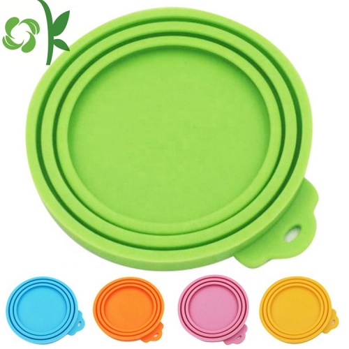 Tapa de lata de silicona reutilizable universal para alimentos para mascotas