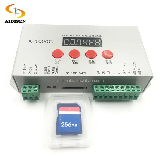 Programmable SD Card LED RGB Controller for Amusement Park LED Lamps