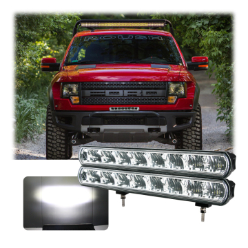 80W High Beam LED Aluminum Auxiliary Light Bar - 14 Inch Off-Road Driving Light