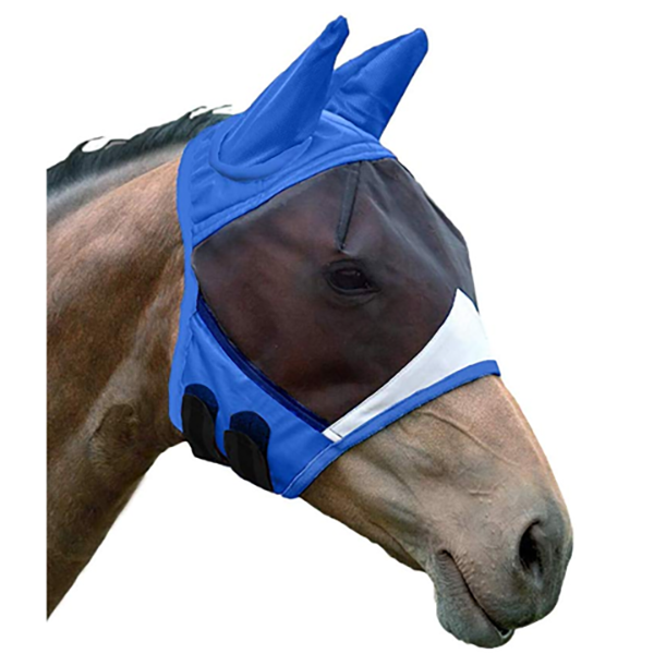 Экстарианская верховая езда на лошадях-защищенных мухах маска мух