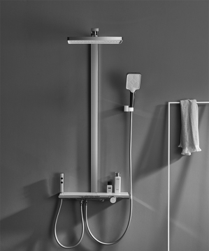Modern Bathroom Bathtub Shower Column Thermostatic Faucet Mixer Shower Set