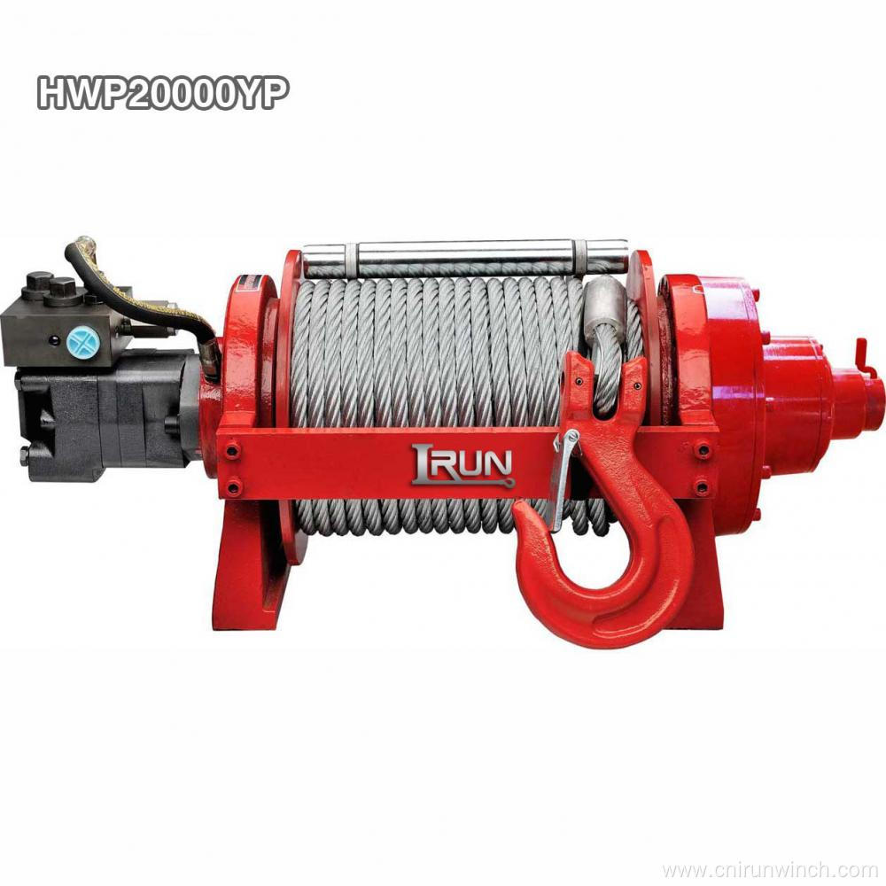 2 Speed Industrial Hydraulic Winch 20000 lb