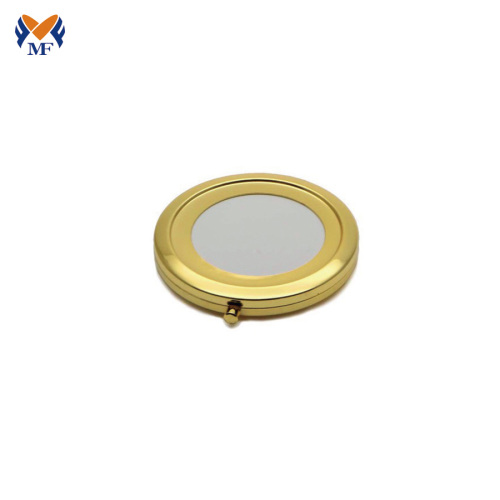 Metal custom gold foldable packet makeup mirror