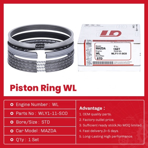 قطع غيار Auto Mazda Piston Ring Wl Wly1-11-Sco