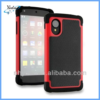 Wholesale Mobile Phone Case For LG NEXUS 5,3 in 1 Rugged Cell Phone Case For LG NEXUS 5