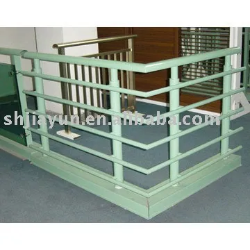 light green painting aluminum handrail profiles