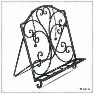 New Design Powder Coated Wrought Iron Cookbook Stand: Your Stylish Kitchen Organizer Solution