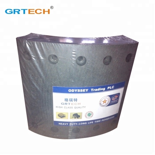Grtech Packing Truck Brake Lining With Nonasbestos, High Quality