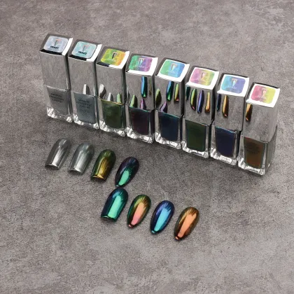 Chrome Liquid Nails Magic Aurora Powder