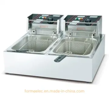 2.5kw 6L Countertop Electric Fryer 1-Tank 1-Basket Fryer