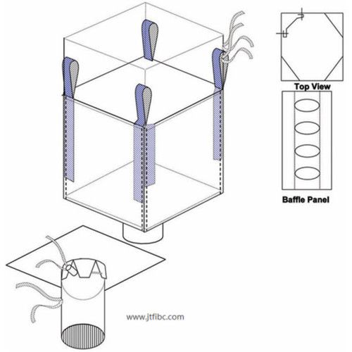 Duffle Ttop Discharge Baffle Jumbo Bag