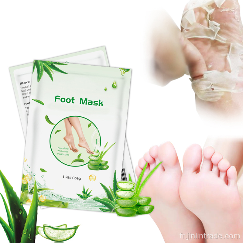 Soin des pieds Aloe Vera Collagen Exffloliatif Masque de pied