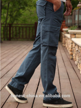 2016 hot men cargo elastane garment wash work cargo pants