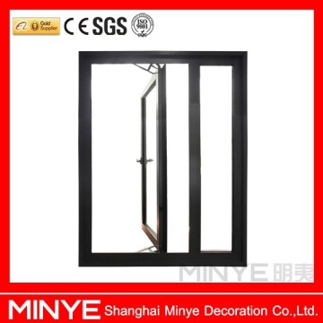 double glazed security hinge window/aluminum hinge windows