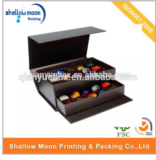 wholesale custom design eco-friendly paperboard chocolate box wholesale