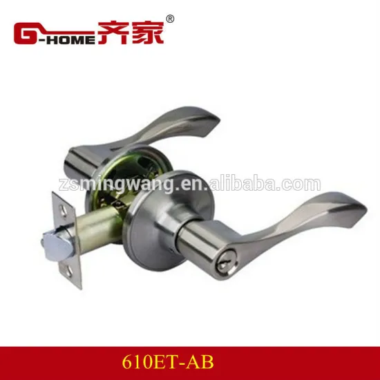 tubular knob lock with zinc alloy lever