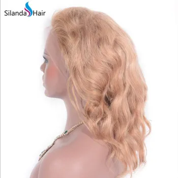 #27 Brazilian Remy Human Hair 6"-26" Handmade Loose Wave Full Lace Wigs