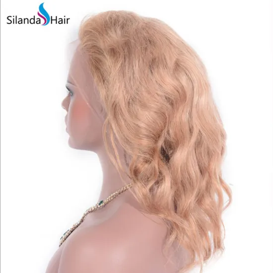 #27 Brazilian Remy Human Hair 6"-26" Handmade Loose Wave Full Lace Wigs