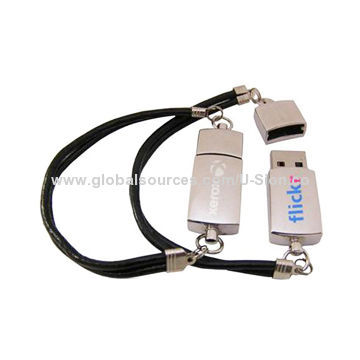 2014 Hot Sale Bracelet Metal USB Flash Drives with Free Logo for Wholesale, 5V Working Voltage