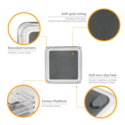 Plastic Kitchen Refrigerator Organizing Bin