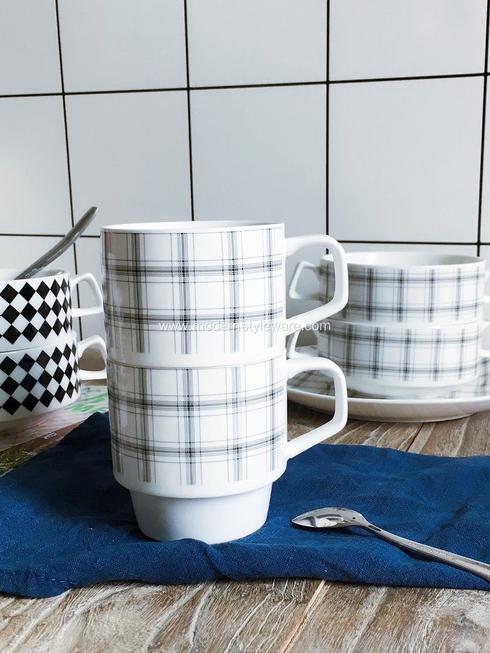 Classic Striped Household Items Ceramic Mug