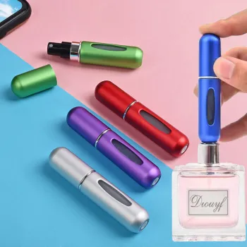 Portable Bottom Fill Perfume Dispenser Bottle - Durable Liquid Perfume Spray Bottle