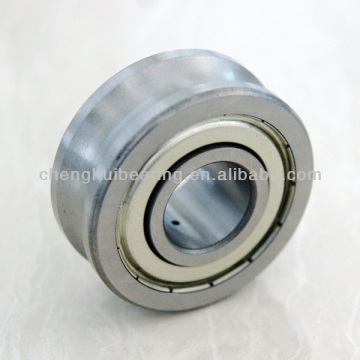Penggelung trek dengan cincin luar yang diprofilkan LFR5204-16-Azam, ID 20mm, 52mm OD, wayar gage 16mm, baris double, perisai logam di kedua-dua belah pihak