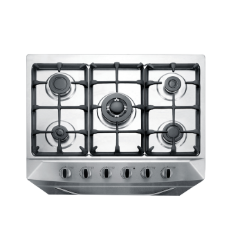 s/s five burners gas oven glass cover Angola