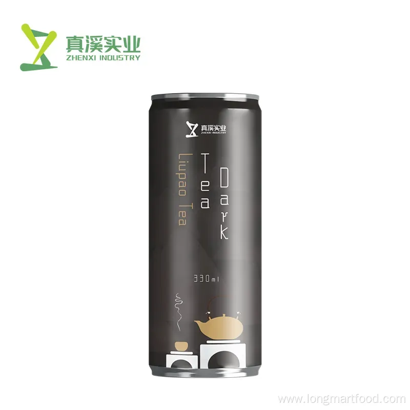 Low Fat 330ml Custom Aluminum Canned Jin Jun Mei Black Tea Drink