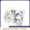 Two-piece flange high platform ball valve