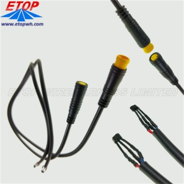 Waterproof Electric Bike Connector Cable Assembly Customized