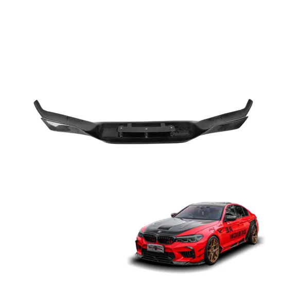 Front Bumper Lip F90 RPK Style Dry Carbon Fiber Front Splitter Apron for BMW F90