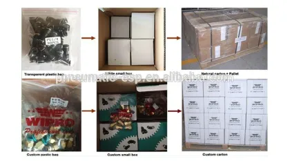 SCF series double-tach acting standard pneumatic cylinder with valve
