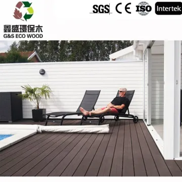 Outside Anti-uv Swimming Pool Wpc Decking