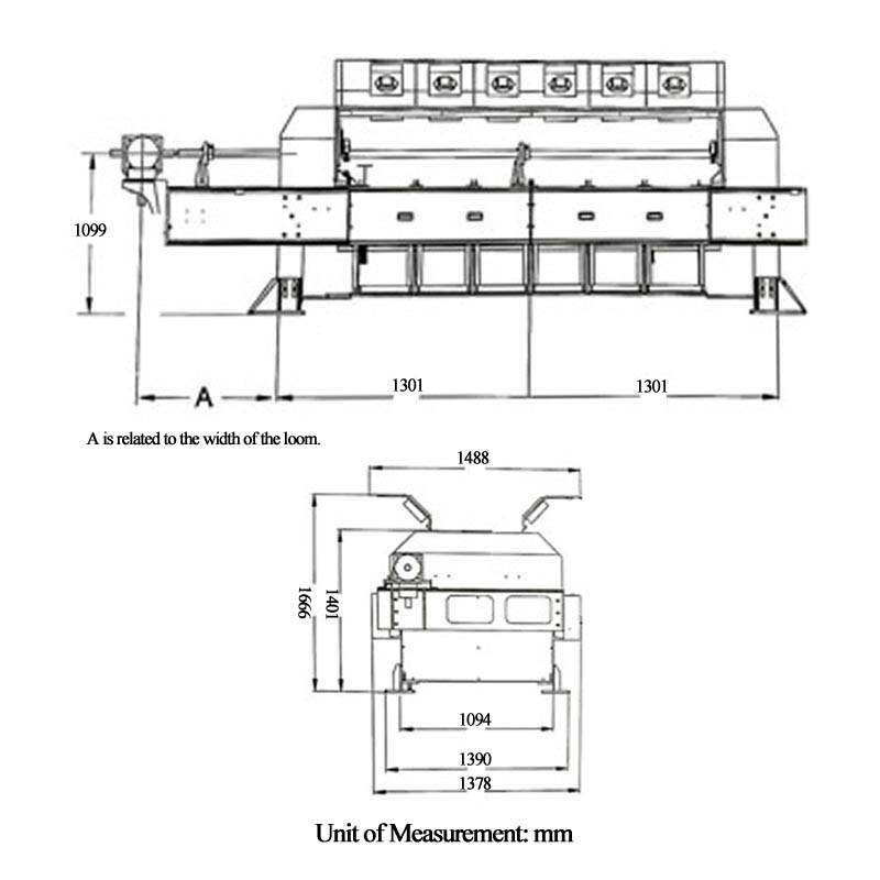 Curtain Cloth Jacquard Automatic Loom 5376 Hooks Chain Type Size Parameter