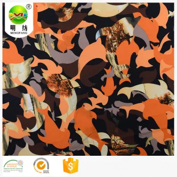 Eco-friendly polyester spandex knit fabric for printed