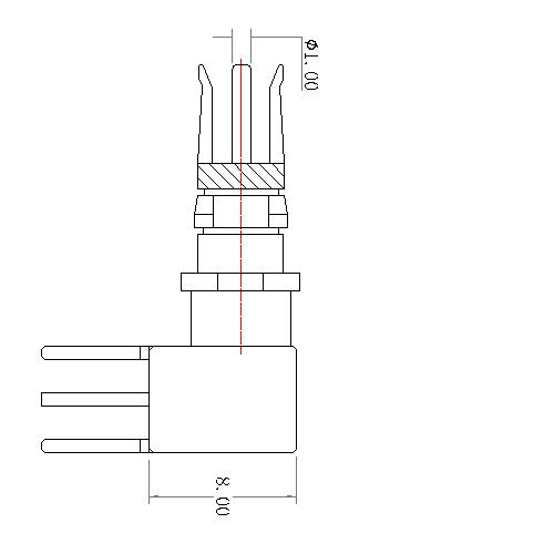 CP11F-11X 20 POWER PIN STRAIGHT FEMALE CONTACT 75Ω(work in coaxial)