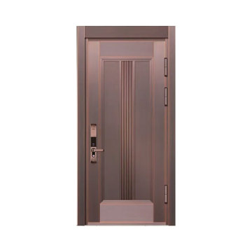 Conception de porte d'entrée en bronze pour l'entrée principale de la villa de luxe
